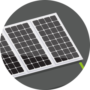 Solar panels diagram